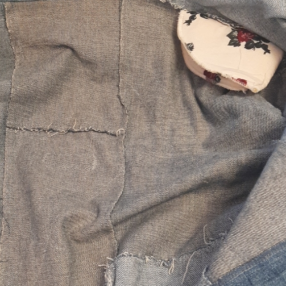 🔥RARE☮VINTAGE☮"CLOTHES WITH A HISTORY" HANDMADE TIEColorful PatchworkDENIM M-XL - Picture 10 of 12